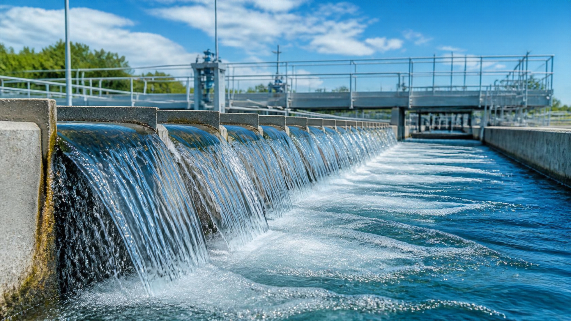 Pure Permeate Fresh Treated Water Flow